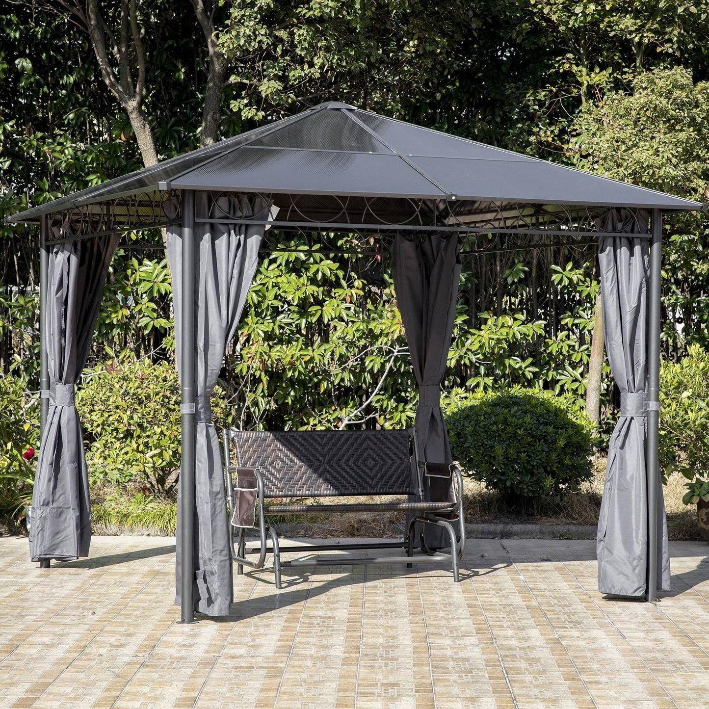 3 x 3M Hardtop Gazebo with UV Resistant Polycarbonate Roof