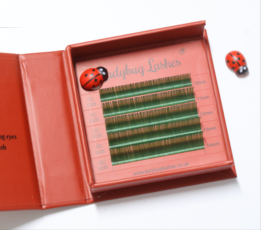 🌈 Bold Colour Volume Lashes 🌈 0.05mm • 5-Row Tray • 10–14mm Mix
