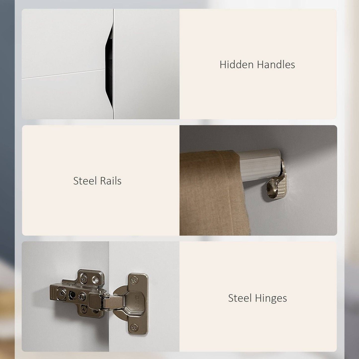 Wardrobe with 2 Doors