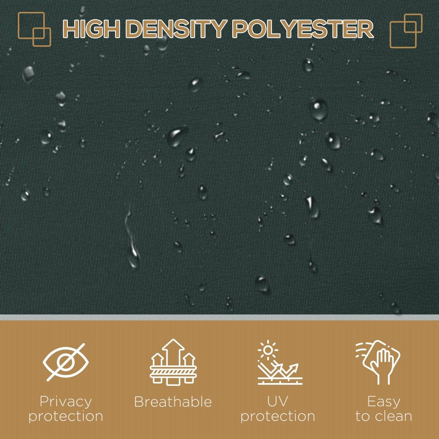 3x2m Retractable Sun Side Awning Screen Fence Patio Garden Wall Balcony Screening Panel Outdoor Blind Privacy Divider