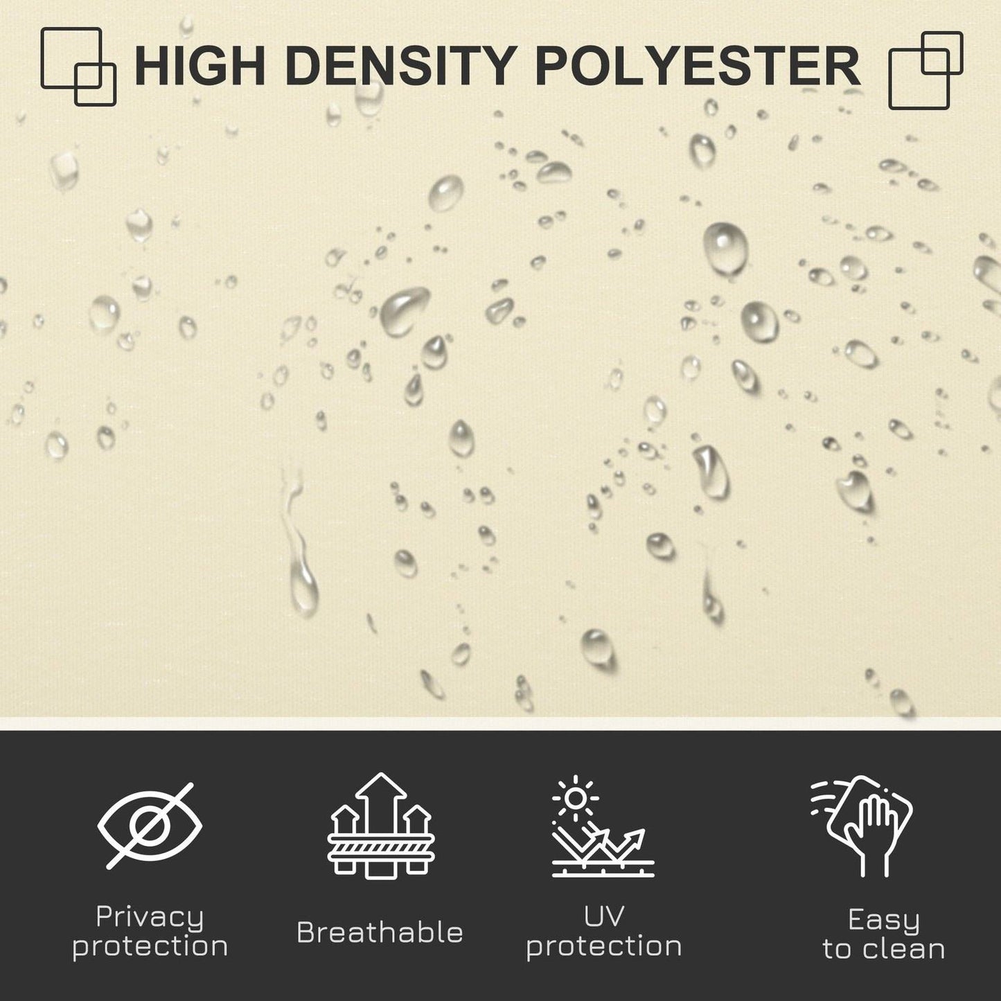 Retractable Sun Side Awning Screen Fence Patio Garden Wall Balcony Screening Panel Outdoor Blind Privacy Divider 3x1.6M