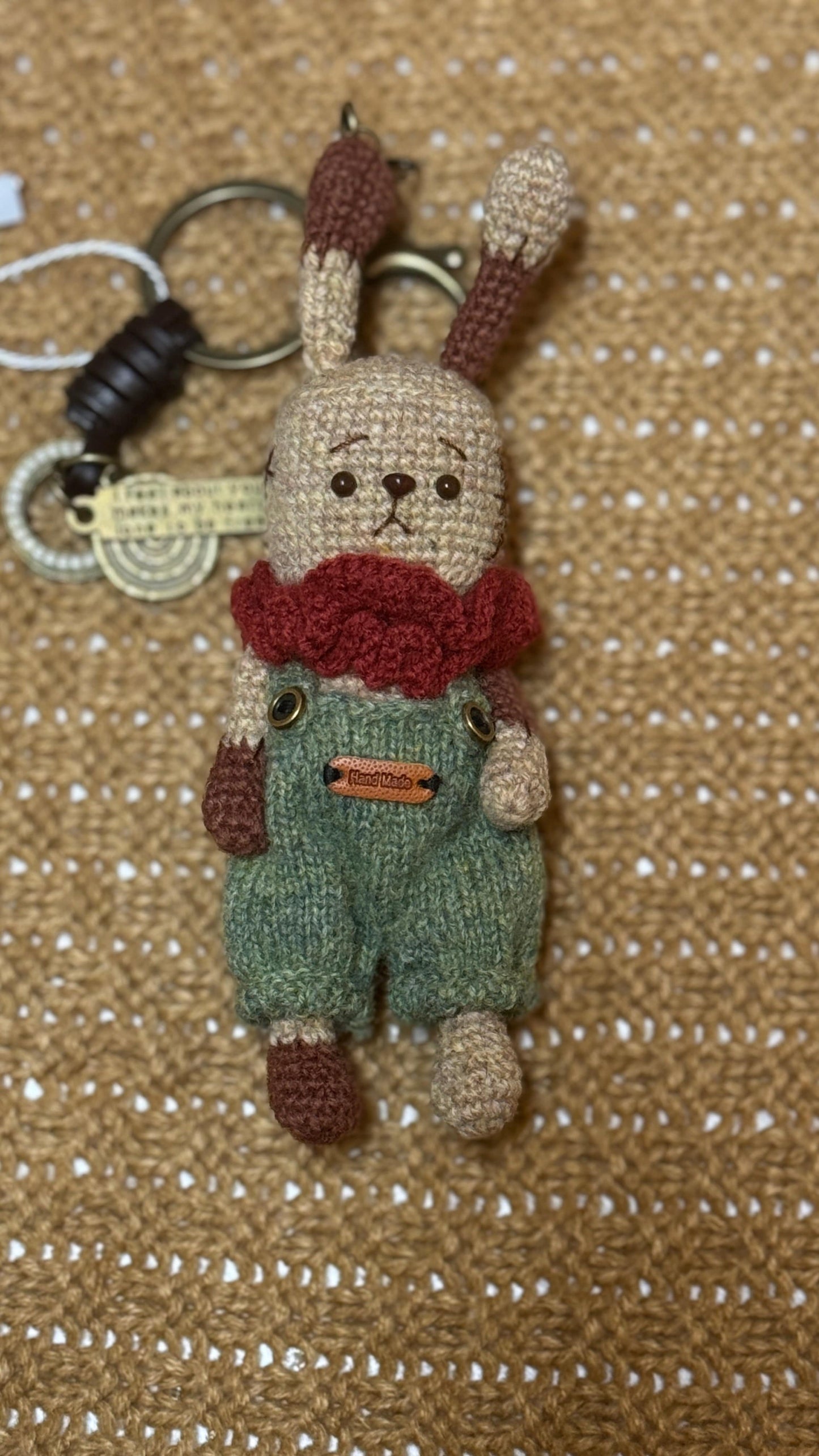 Shetland wool Amigurumi Bag Charm