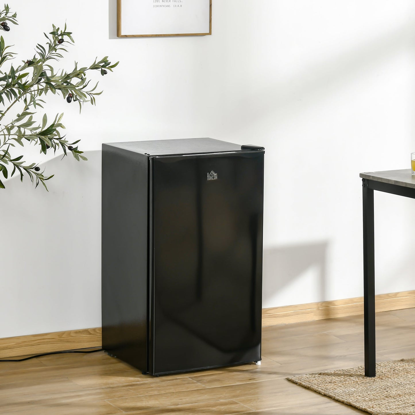 91 Litre Freestanding Under Counter Fridge with Chiller Box