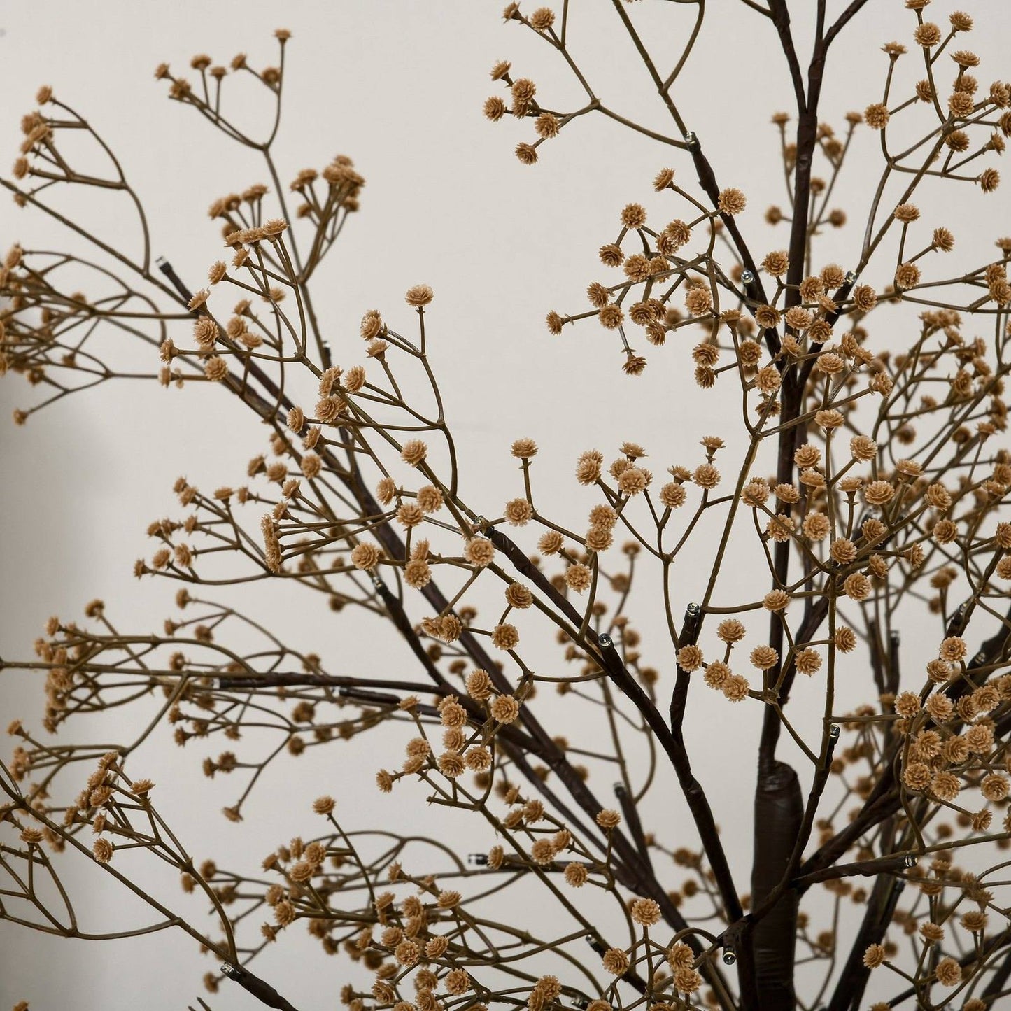 6ft Gypsophila Christmas Tree Light Feature Black with LED Lights Warm White