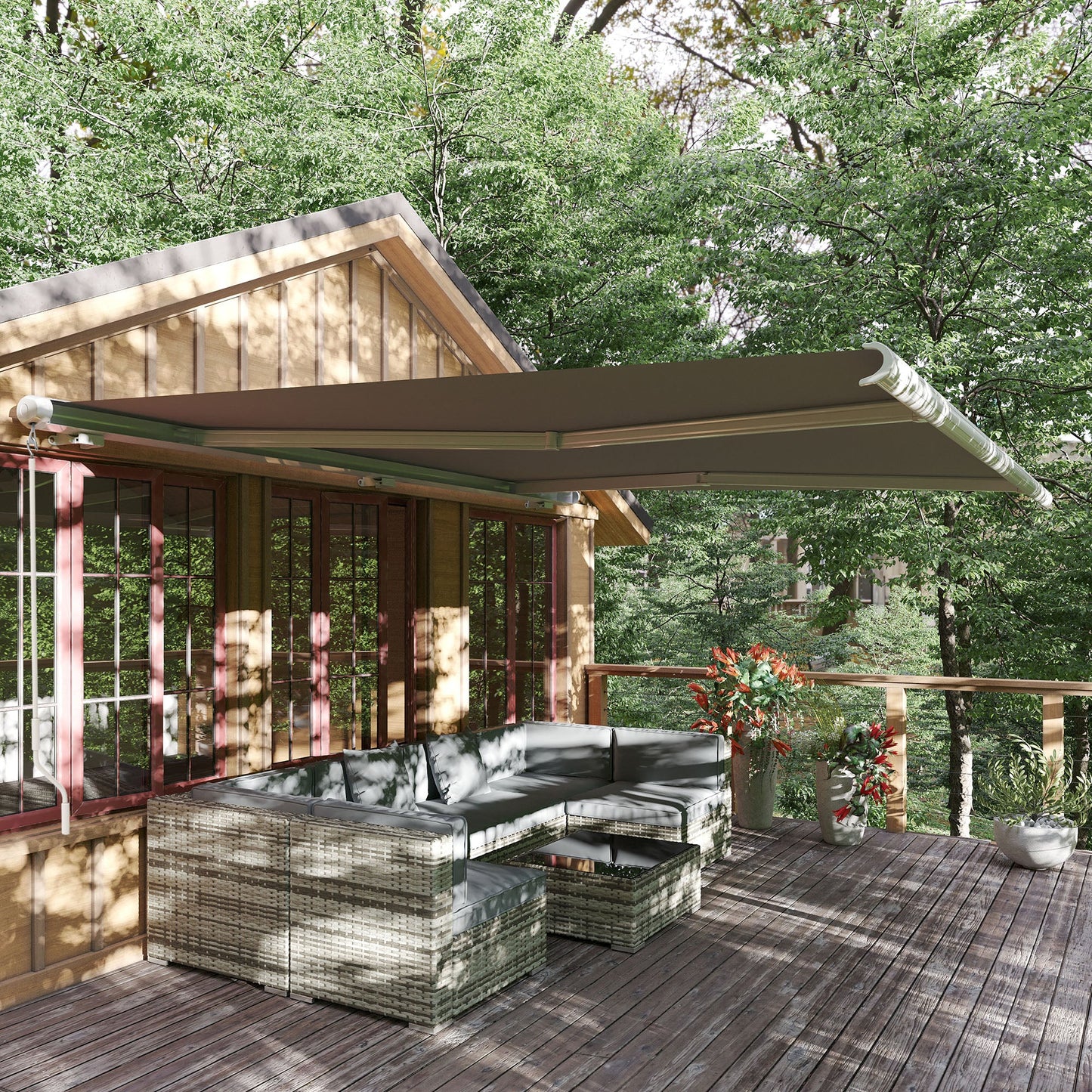 4 x 3 m Full Cassette Electric/Manual Retractable Awning