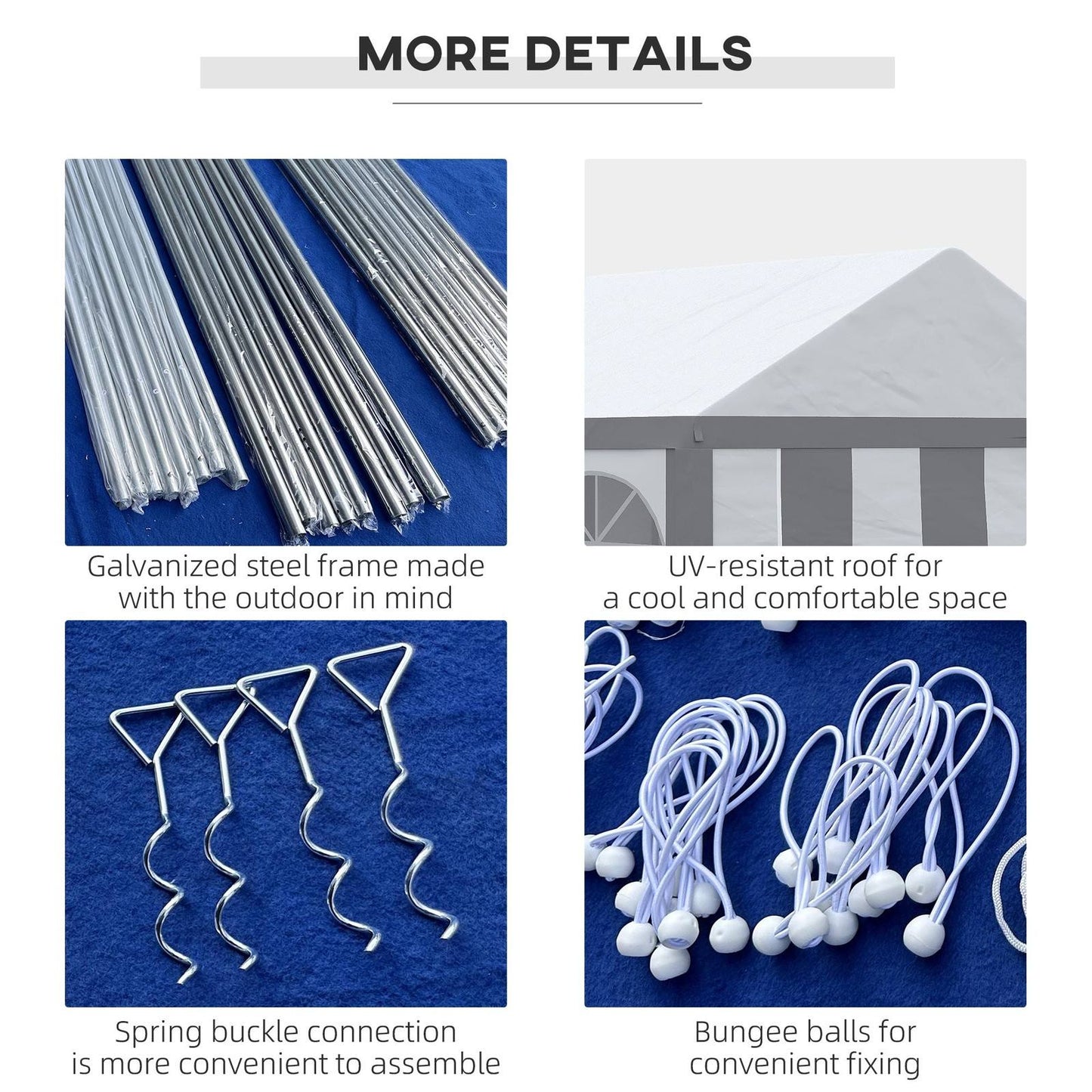 6 x 4m Galvanised Party Tent