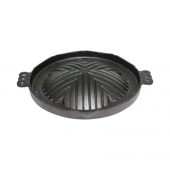 Heavy Duty Cast Iron Grill Plate with Handle 255mm