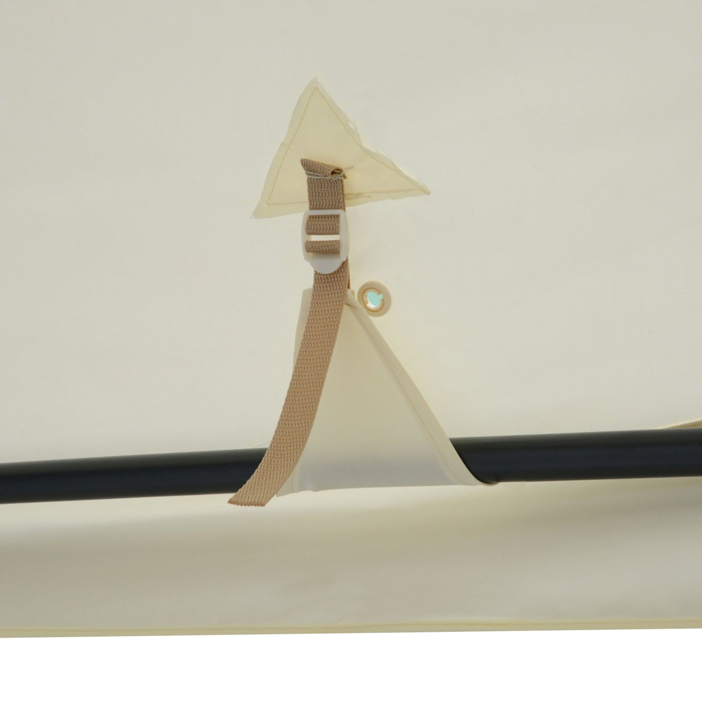 3 x 3 Meter Metal Gazebo Garden Outdoor 2-tier Roof Marquee Party Tent Canopy Pavillion Patio Shelter with Netting - Cream White