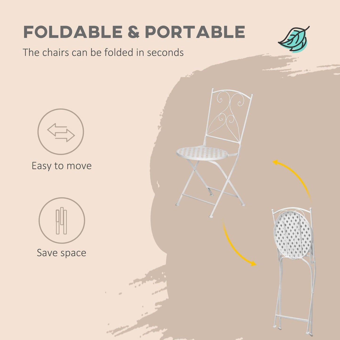 3-Pieces Garden Bistro Set