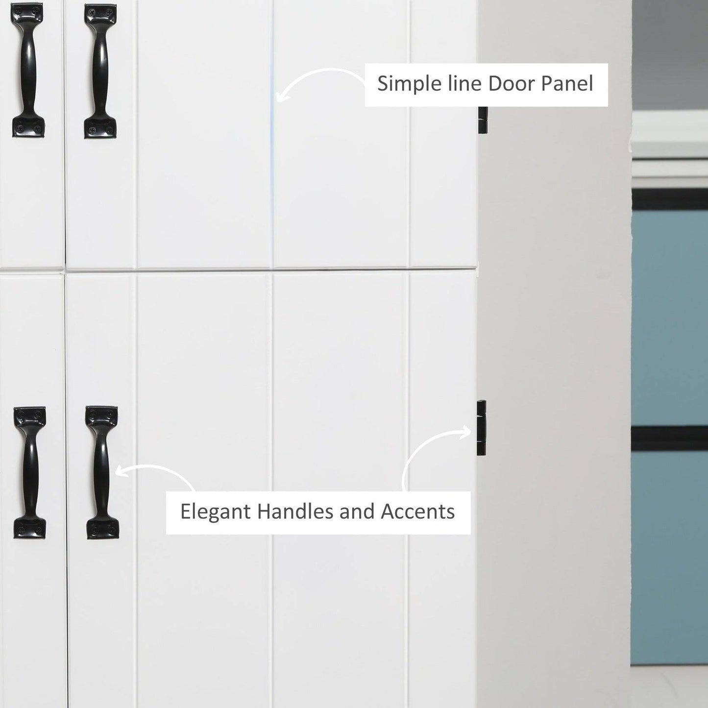 4-Door Tall Kitchen Cupboard