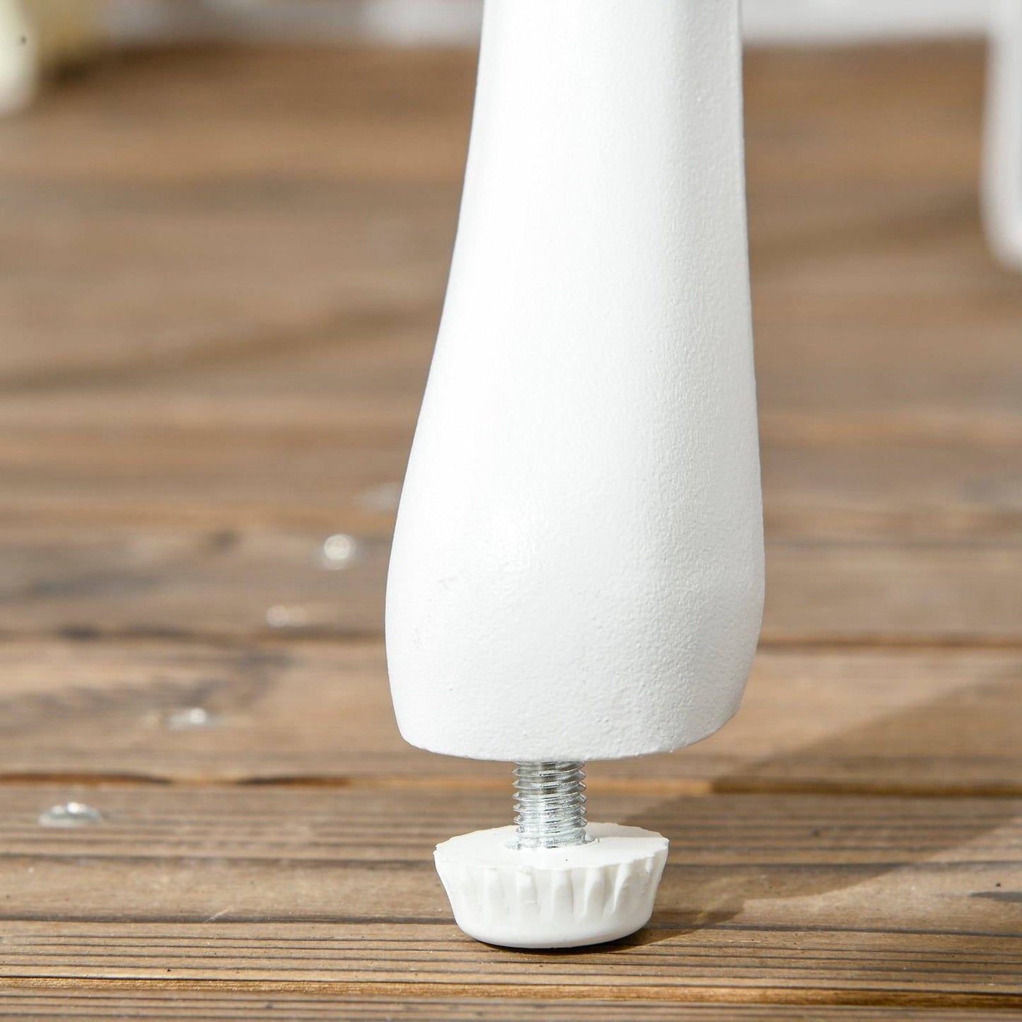 3-Piece Aluminium Bistro Set Garden Furniture Dining Table Chairs Antique Outdoor Seat Patio Seater White