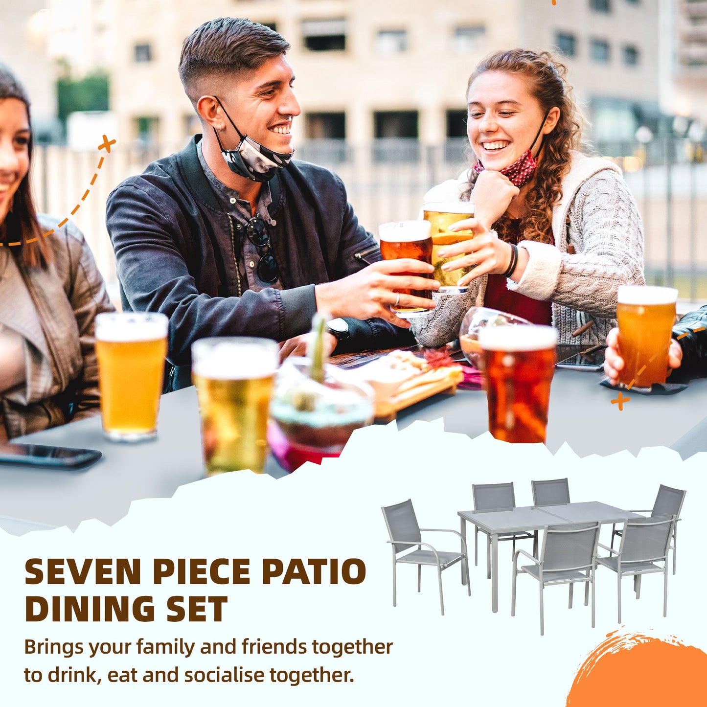7-Piece Garden Dining Set