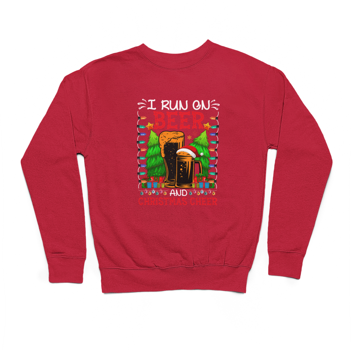 I Run On Beer & Christmas Cheer Sweater