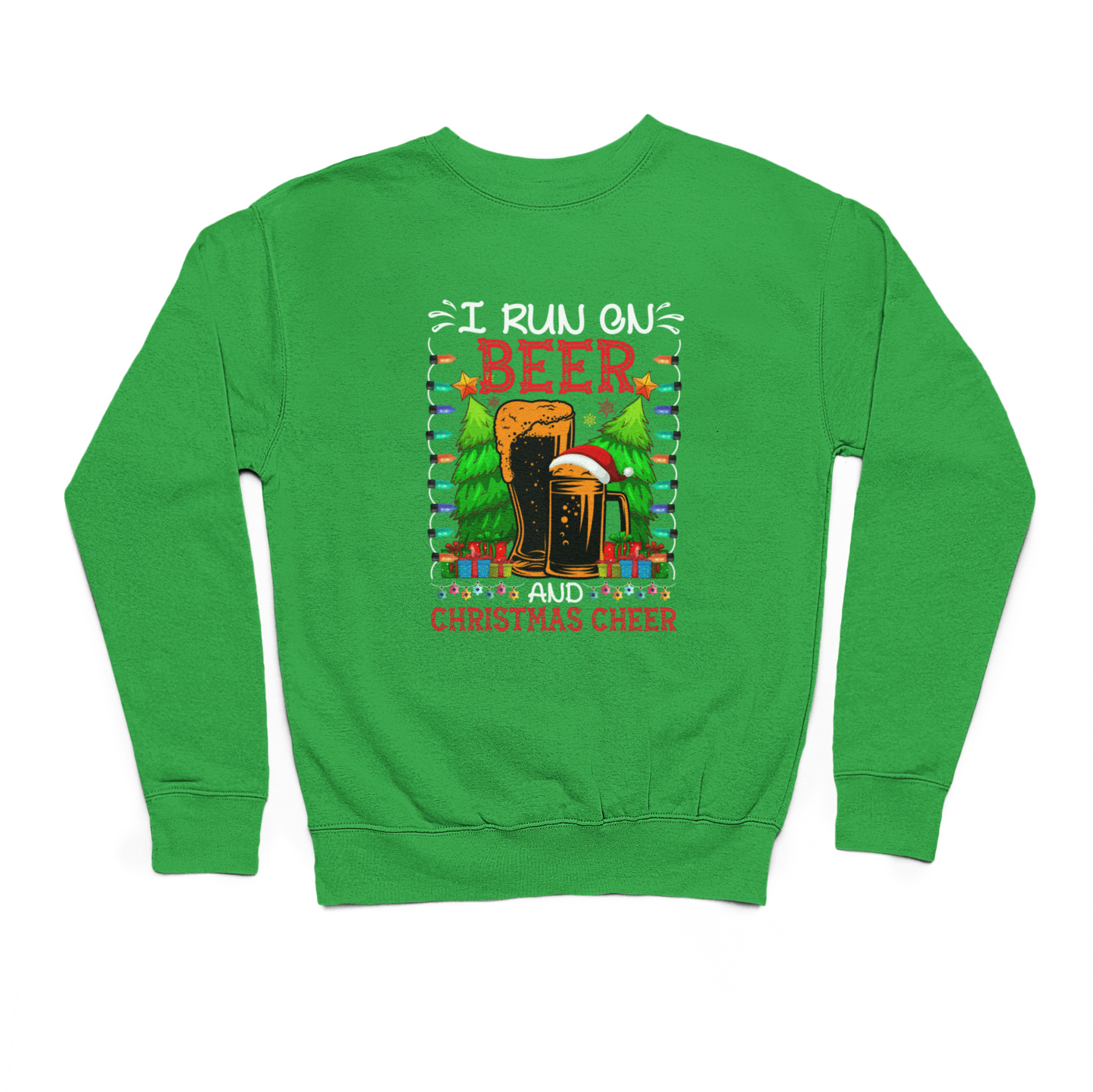 I Run On Beer & Christmas Cheer Sweater