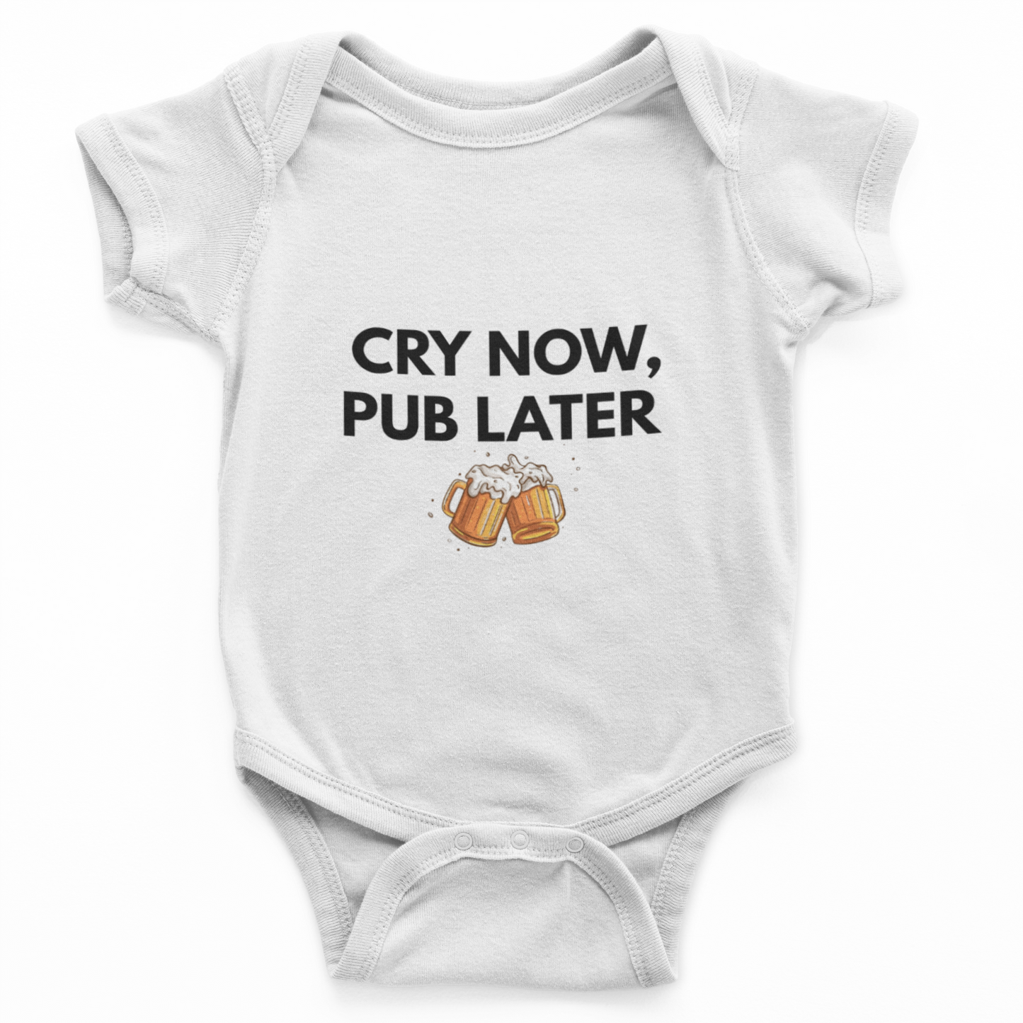 Cry Now Pub Later Baby Grow
