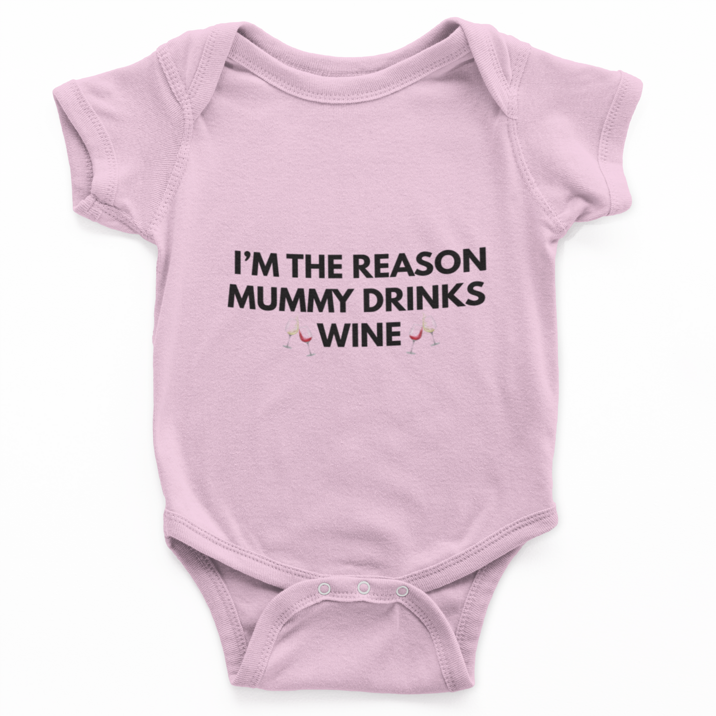 I'm The Reason Mummy Drinks Wine Baby Grow