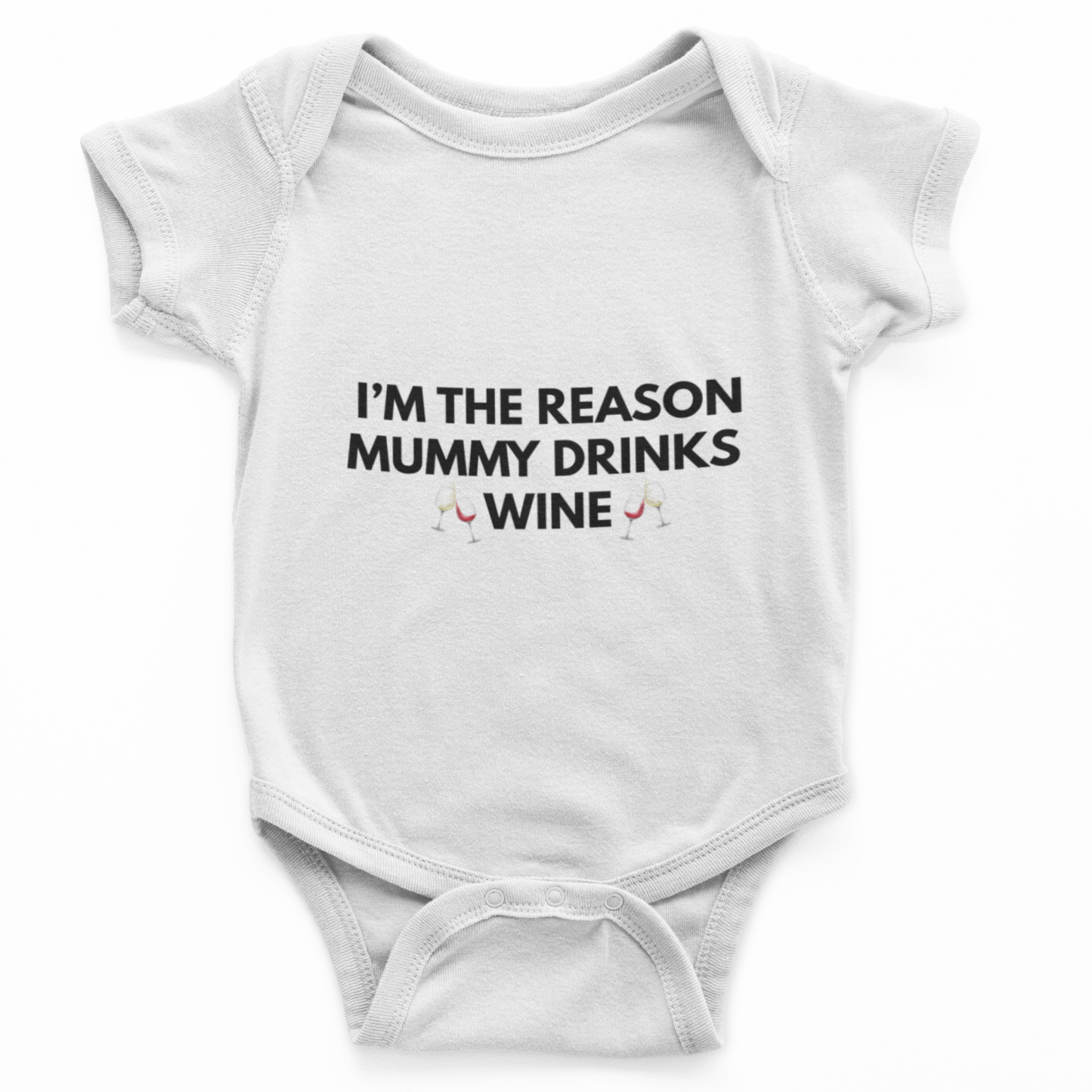 I'm The Reason Mummy Drinks Wine Baby Grow