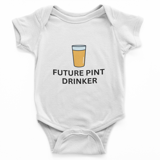 Future Pint Drinker Baby Grow