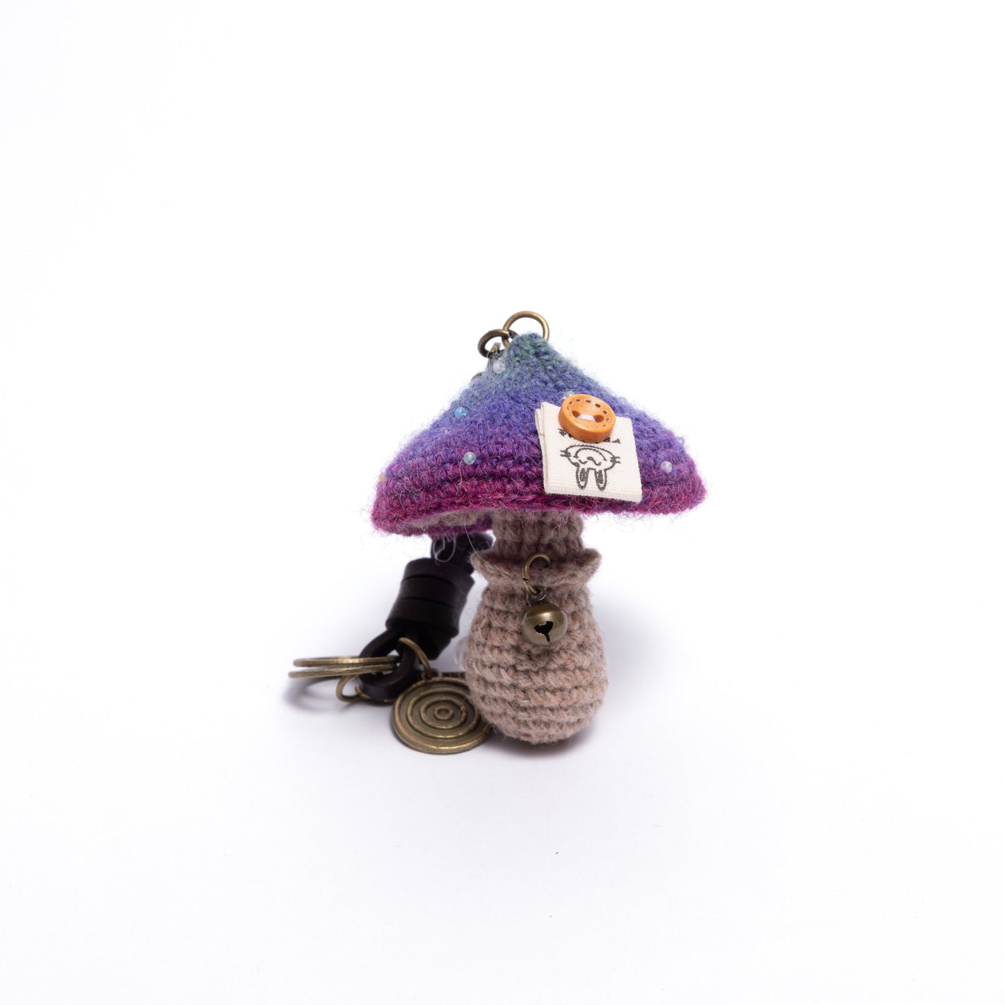 Shetland wool Amigurumi Bag Charm