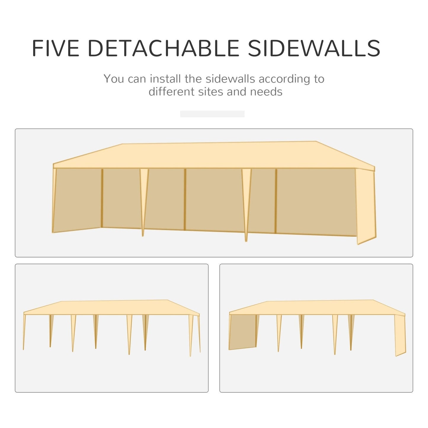 9 x 3m Garden Gazebo