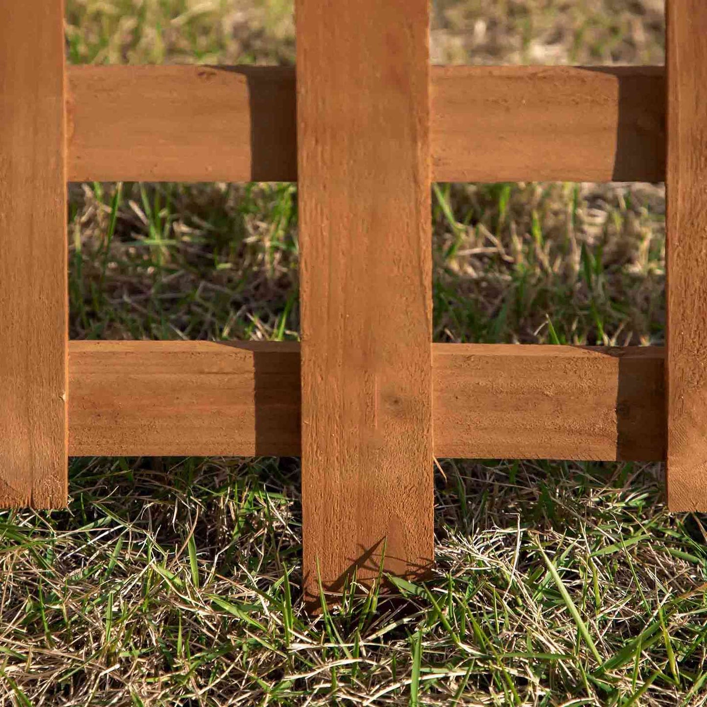 60L x 1D x 34H cm Pack of 12 Wooden Border Fences