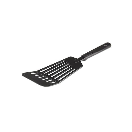 High-Heat Nylon Slotted Spatula, 30.5 cm, Black