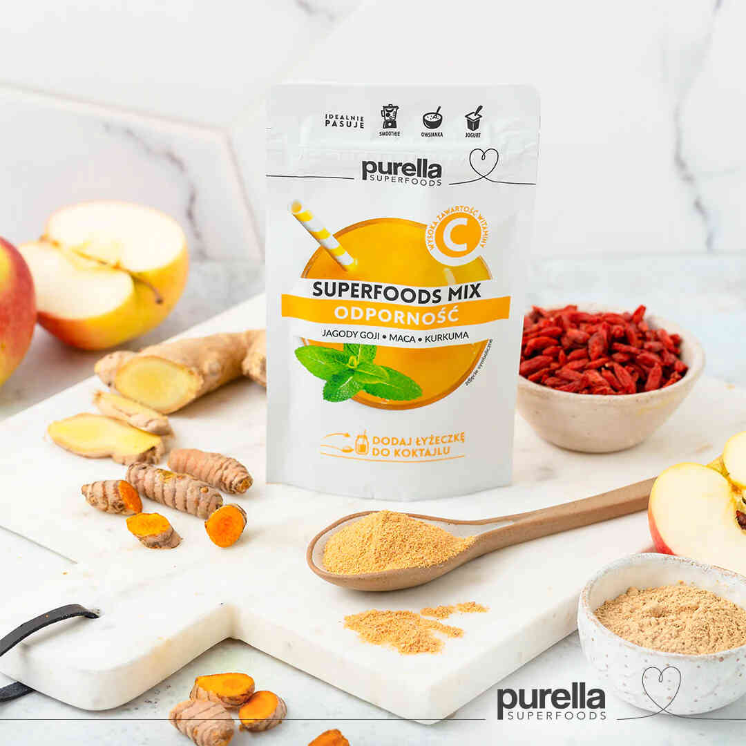 Superfoods mix Immunity - Goji berries, Maca, Turmeric 40g