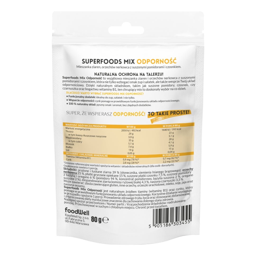 Superfoods MIX - Immunity - Source of zinc & vitamin B1 80g