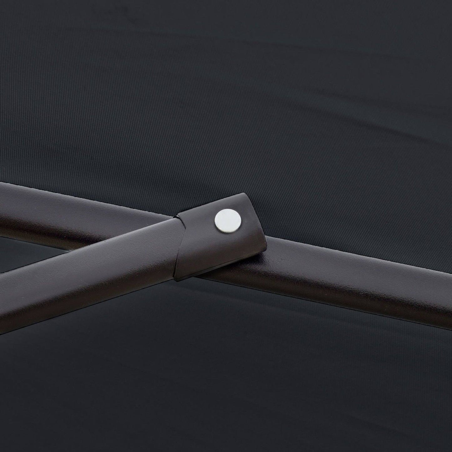 2.7m Garden Banana Parasol Cantilever Umbrella with Crank Handle and Cross Base for Outdoor