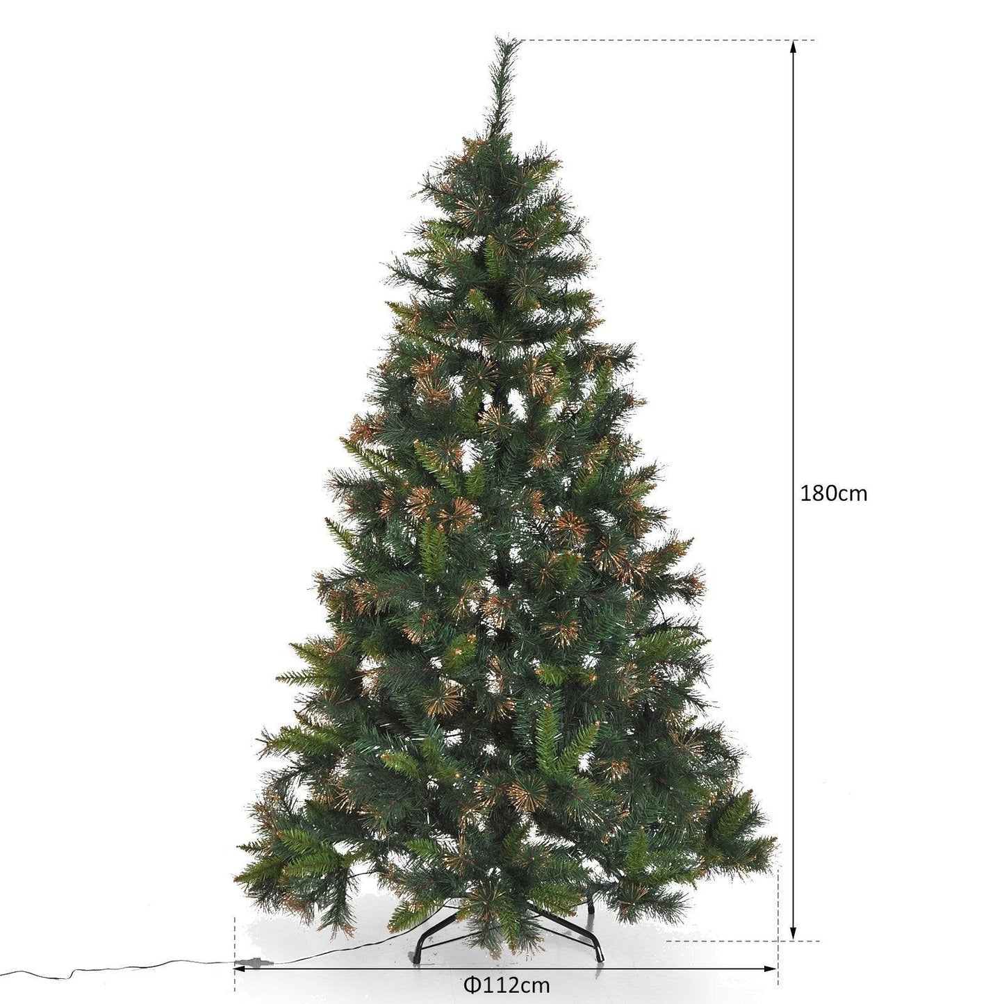 6FT Pre-Lit Artificial Christmas Tree