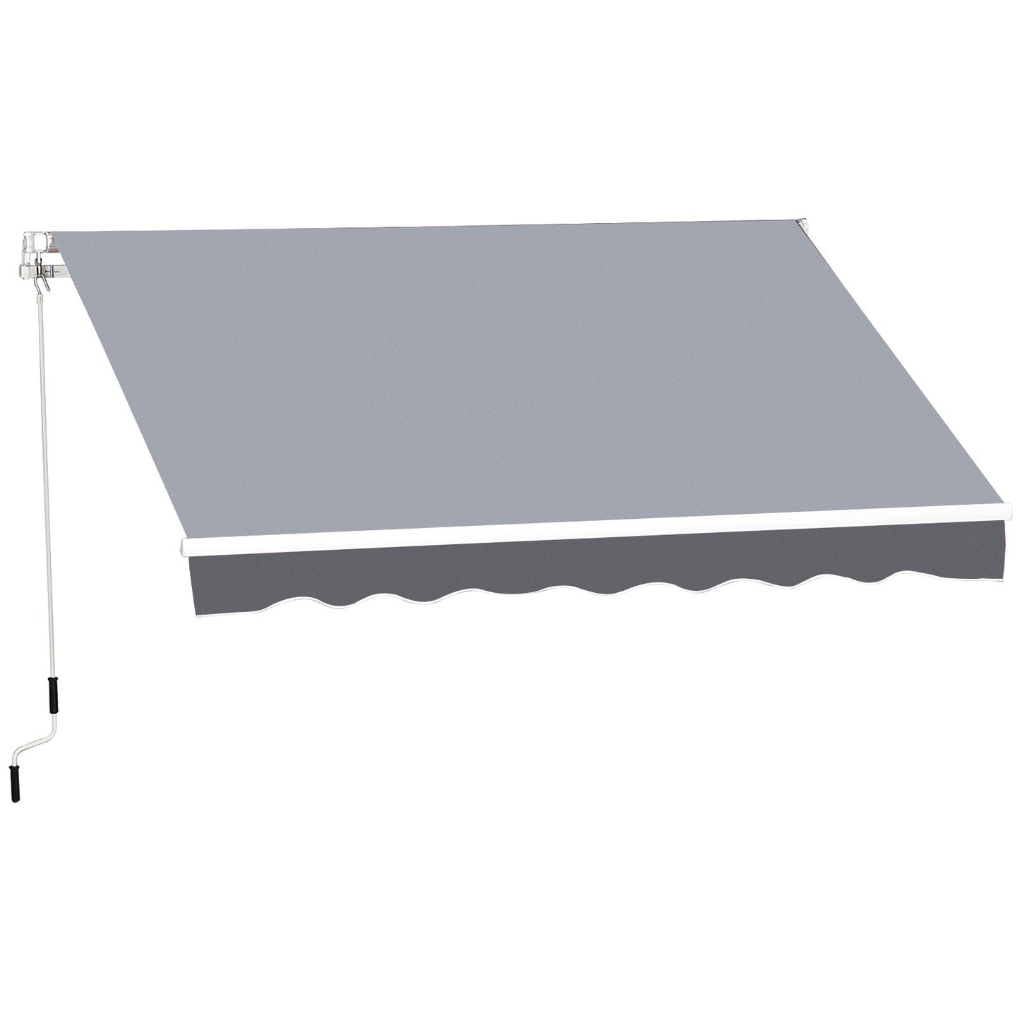 Manual Retractable Patio Awning Shelter UV Protection