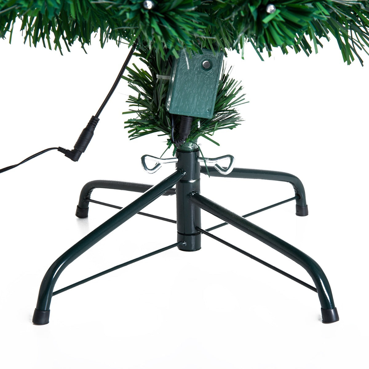 5FT Prelit Artificial Christmas Tree with Multi-Coloured Fibre Optic LED Light