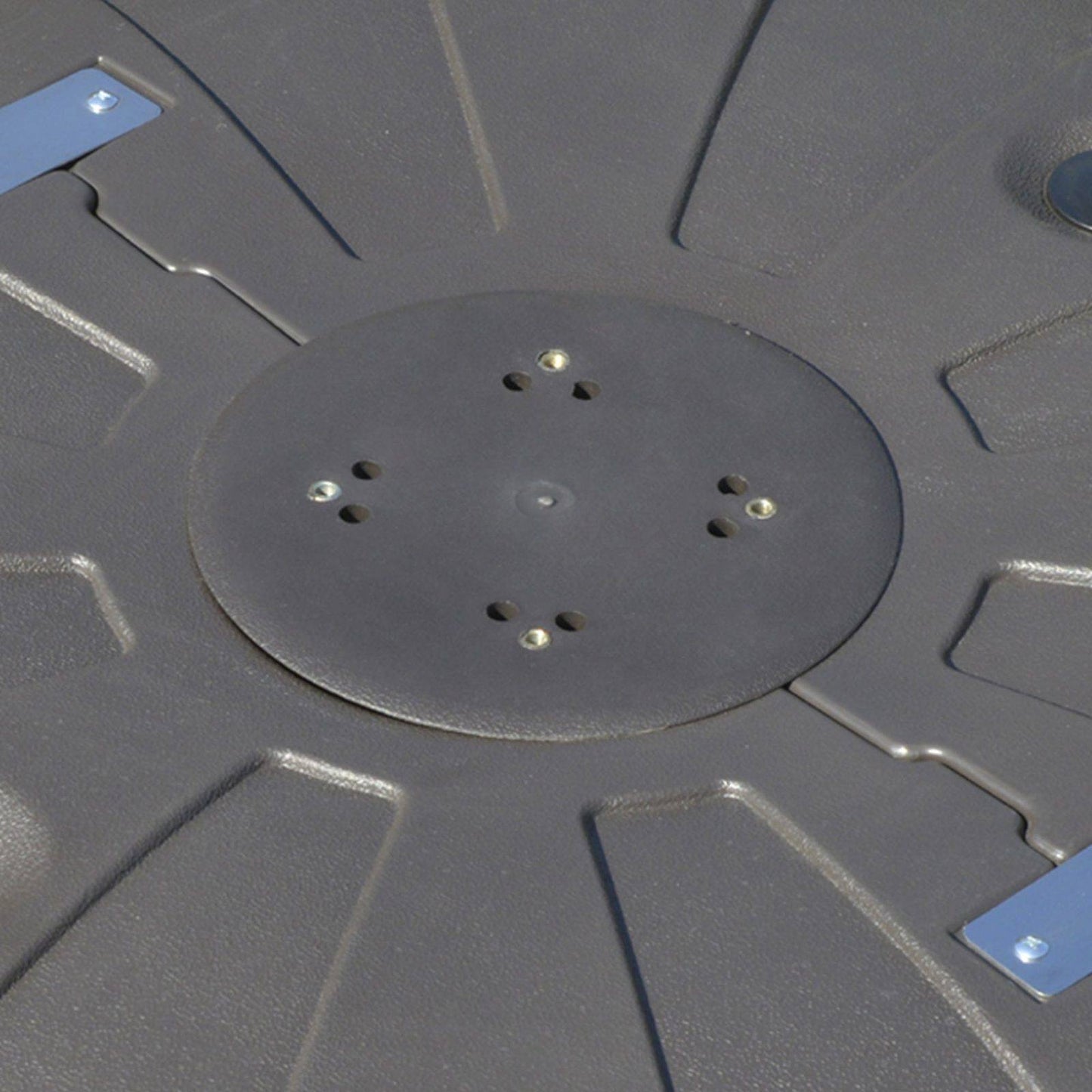 Square Cantilever Patio Umbrella Base Stand Water Sand Filled W/ Wheels Crossbar