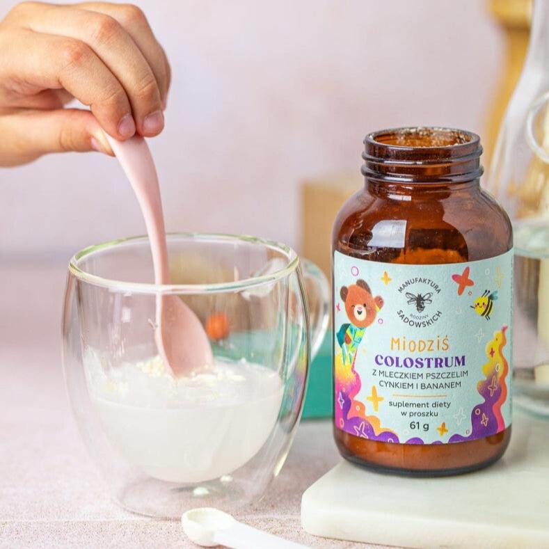 Colostrum with royal jelly, zinc and banana - Honey Bear 61g