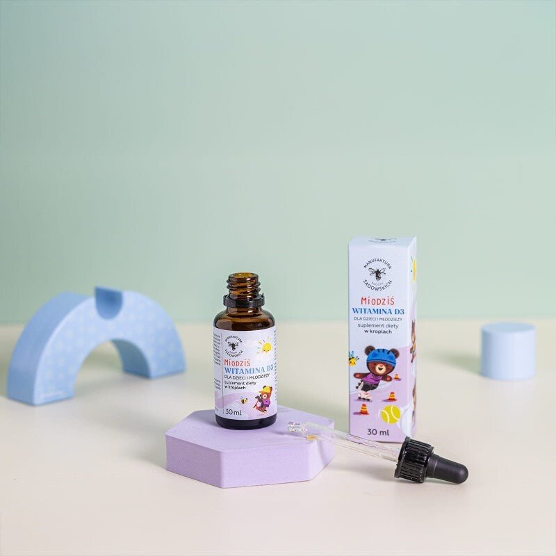 Drops Vitamin D3 for Kids - Honey Bear 30ml