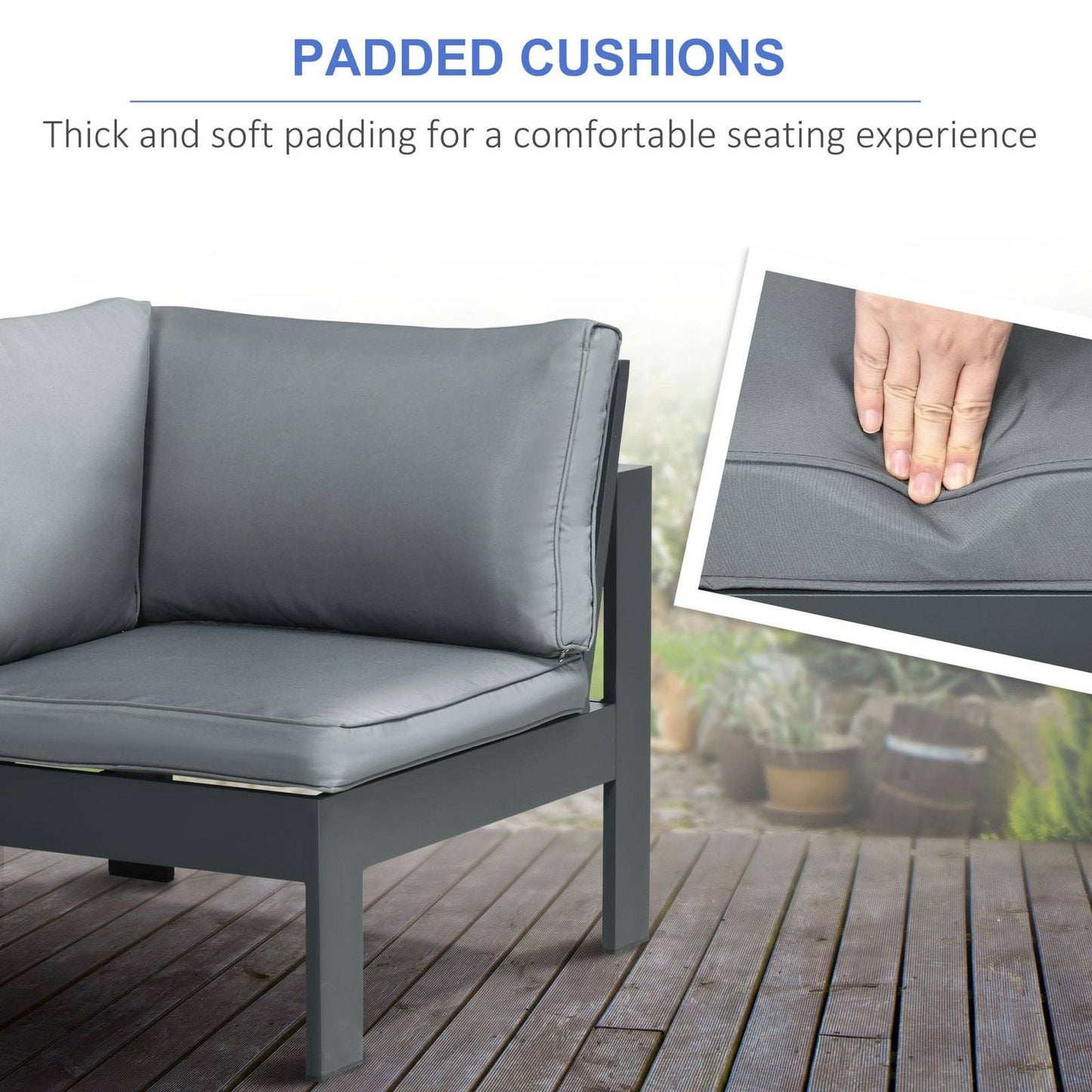 6-Piece Aluminium Garden Furniture Set