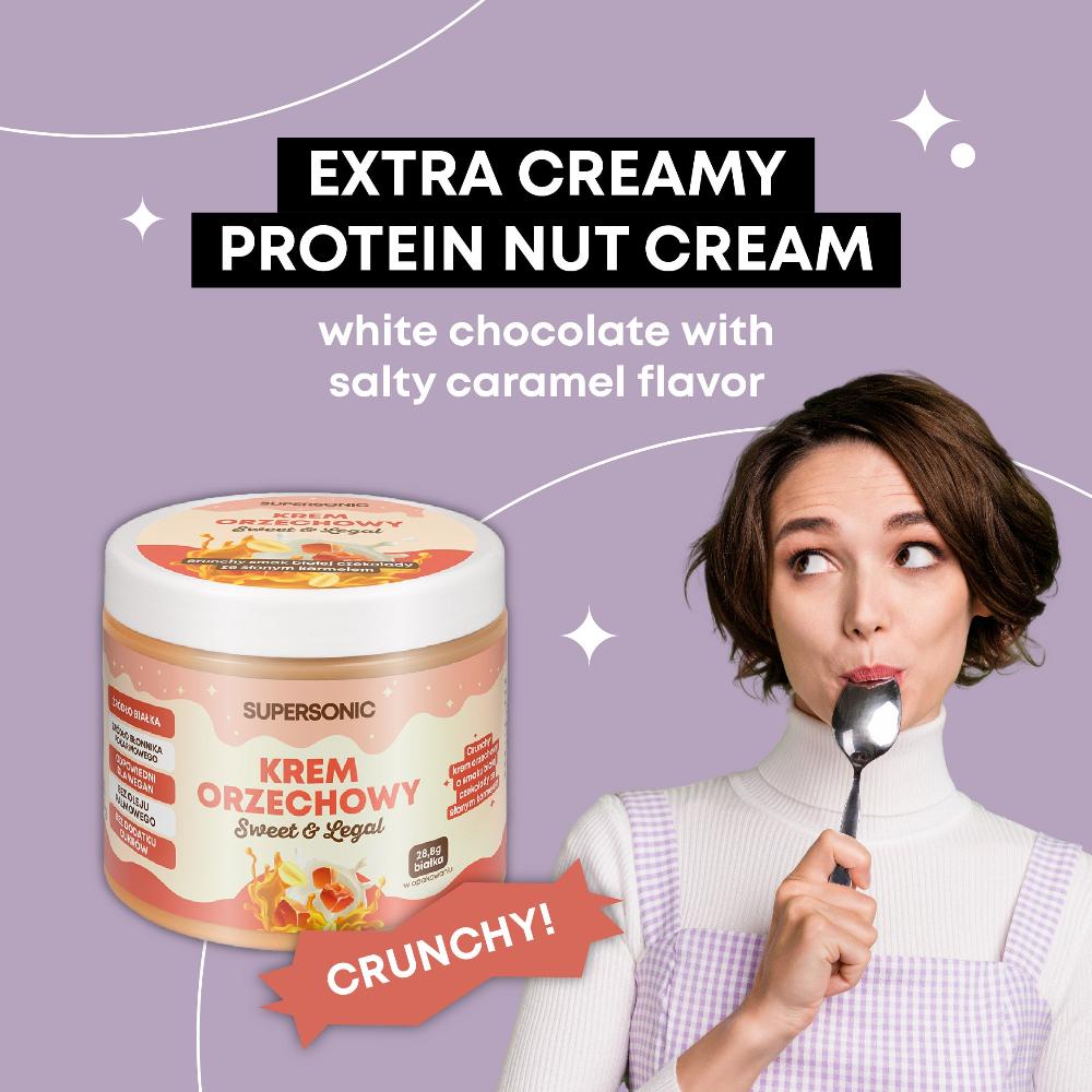 Nut Spread Crunchy with flavour of White Chocolate with Salted Caramel 160g