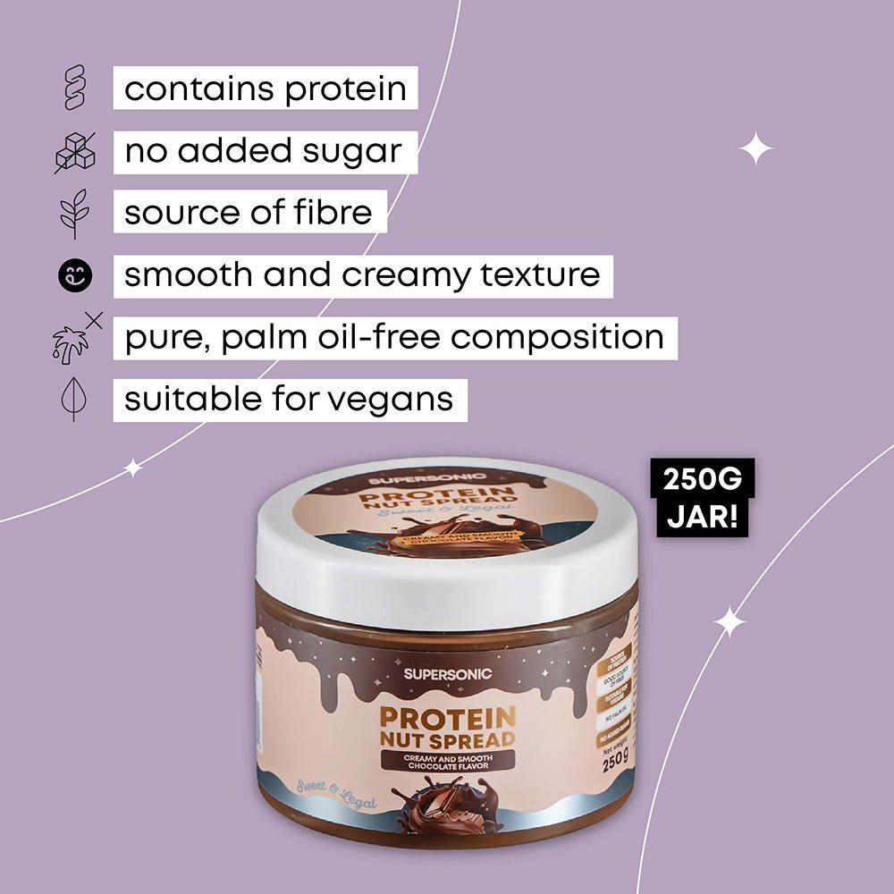 Protein Nut Spread with Creamy & Smooth Chocolate Flavour 250g