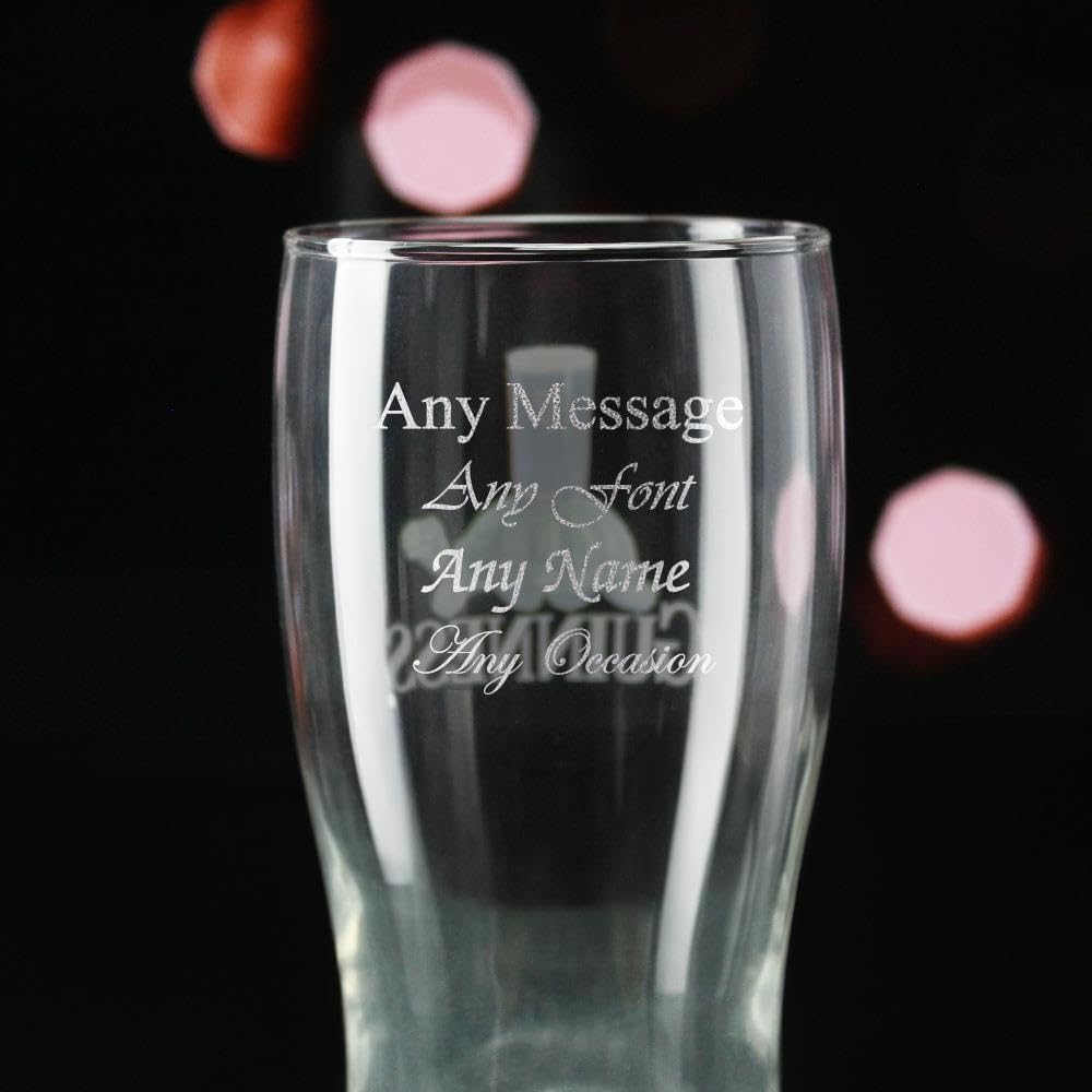 Official Tortoise Guinness Pint Glass, Engraved with Any Message, Gift Boxed