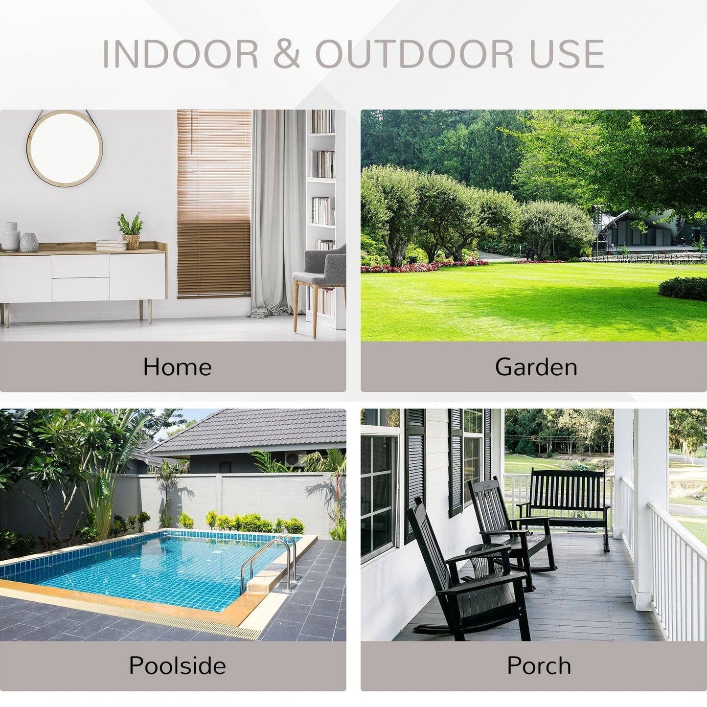 Outsunny Outdoor Patio Furniture Single Rattan Sofa Chair Padded Cushion All Weather For Garden Poolside Balcony Deep Grey