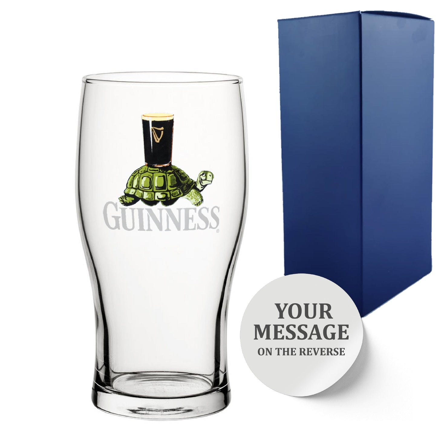 Personalised Official Guinness Pint Glass With Gift