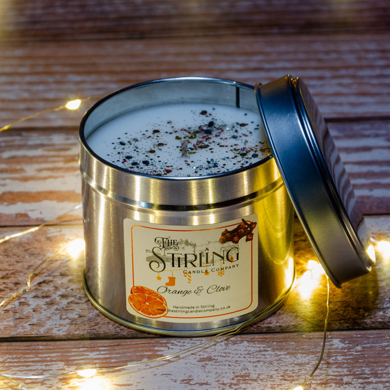Orange & Clove - Travel Tin Candle - Cotton Wick