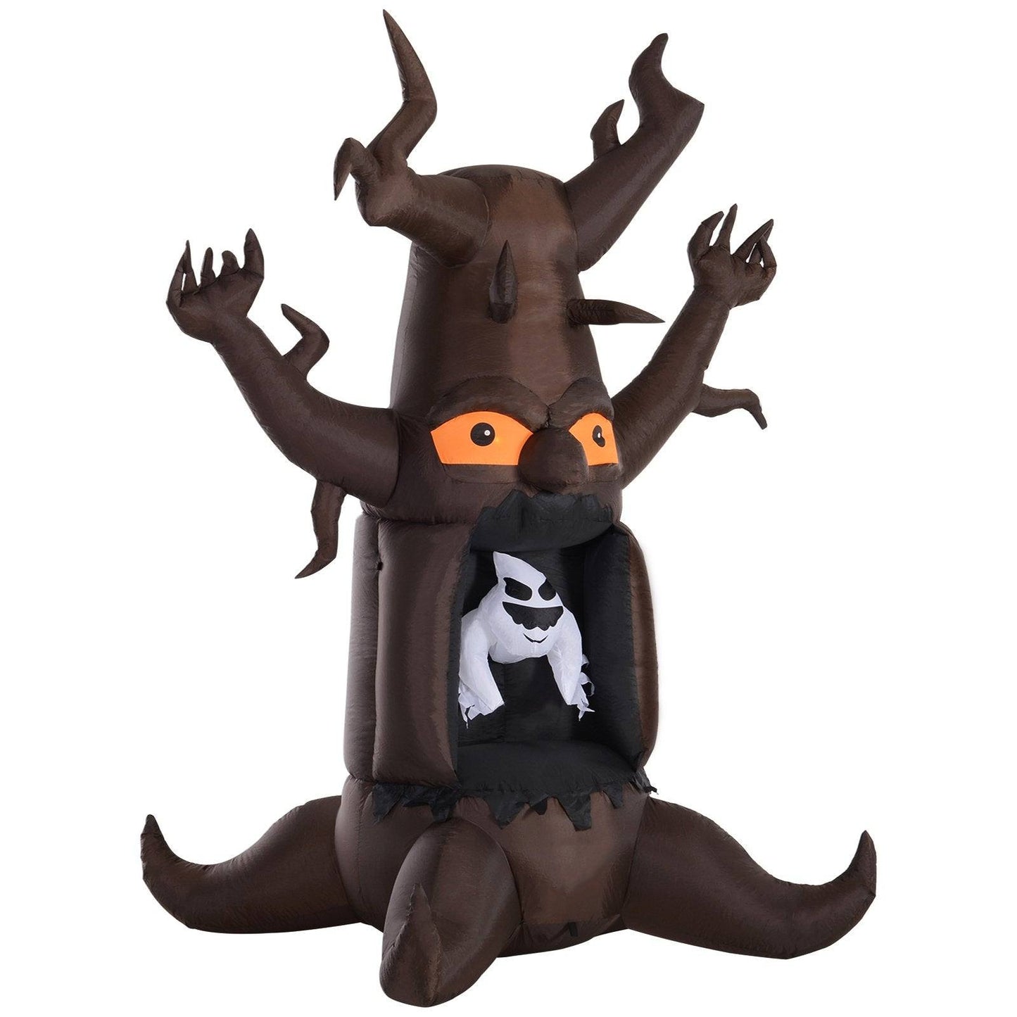 Inflatable Halloween Floating Ghost Tree with LED Light Outdoor Decoration 8FT 2.4m