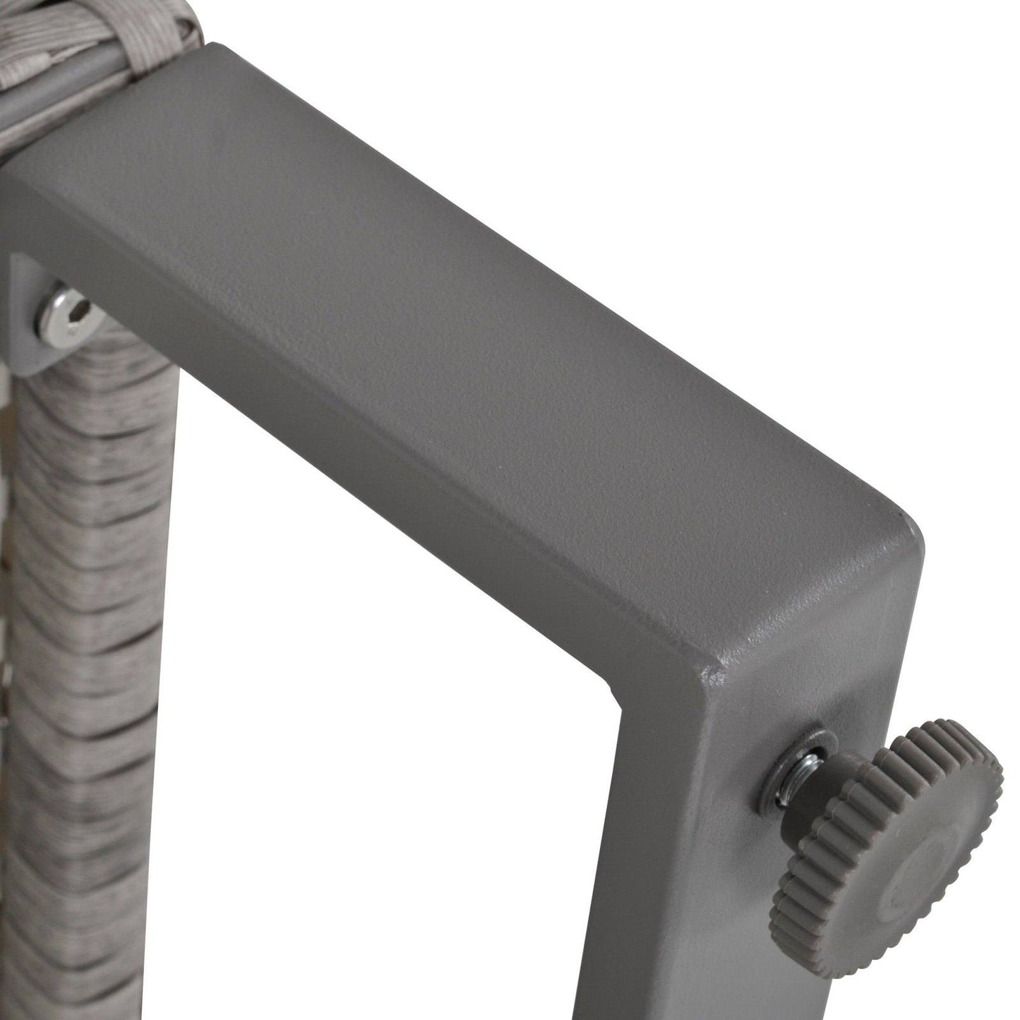 4-Piece PE Rattan Wicker Sofa Set Outdoor Conservatory Furniture Lawn Patio Coffee Table w/ Side Storage Box & Cushion