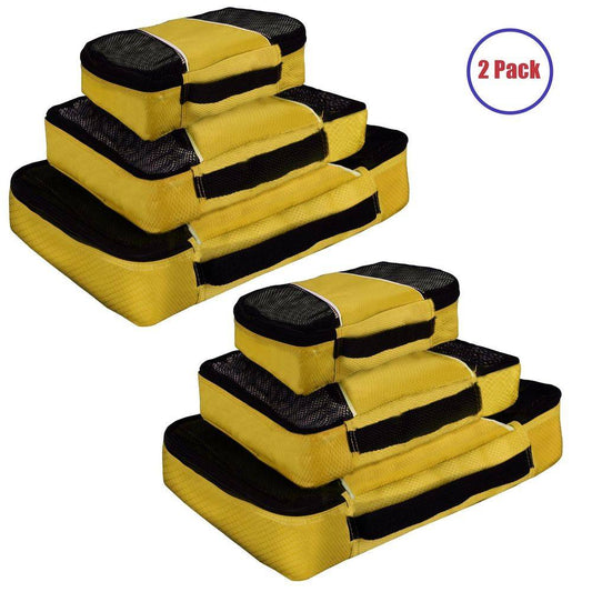 3pk Packing Cubes Yellow  X 2