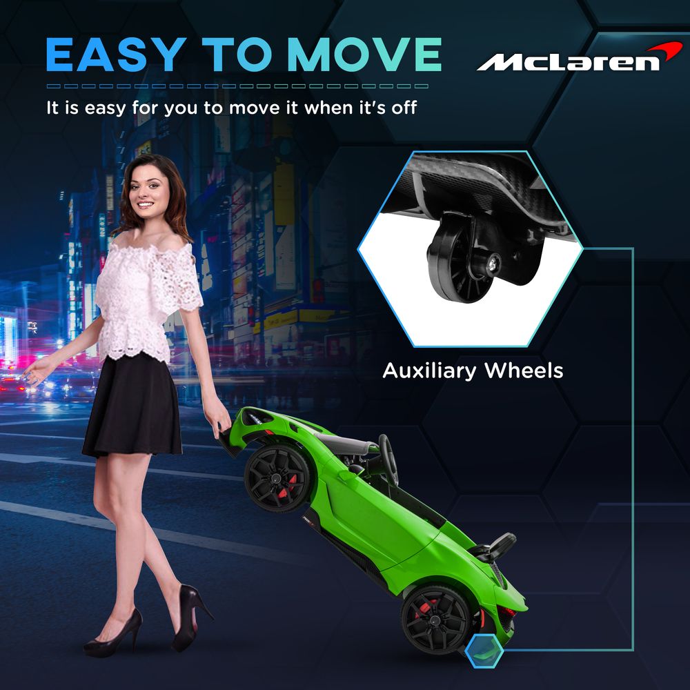 AIYAPLAY McLaren 765LT Licensed 12V Kids Ride on Car w/ MP3 Music