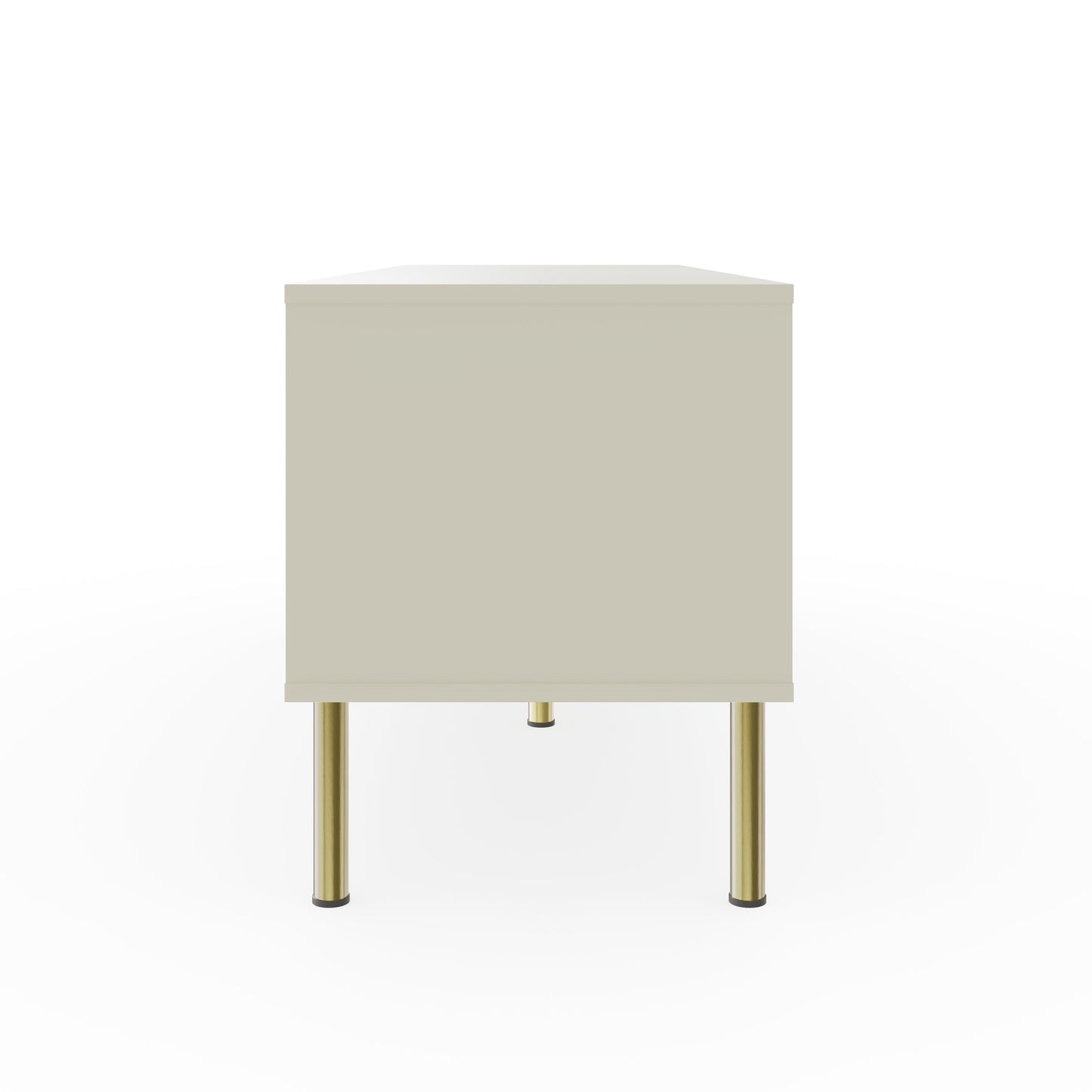 Nervata TV Unit White & Gold 1 Shelf 1 Drawer 2 Doors