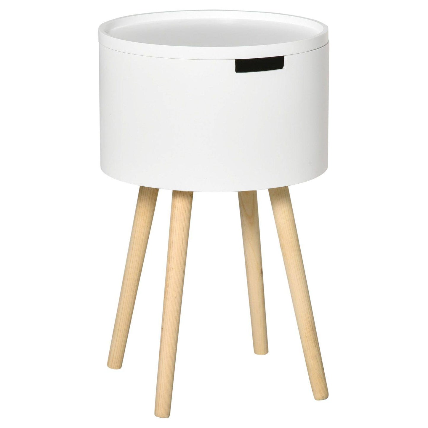 Modern Side Table with Hidden Storage Space