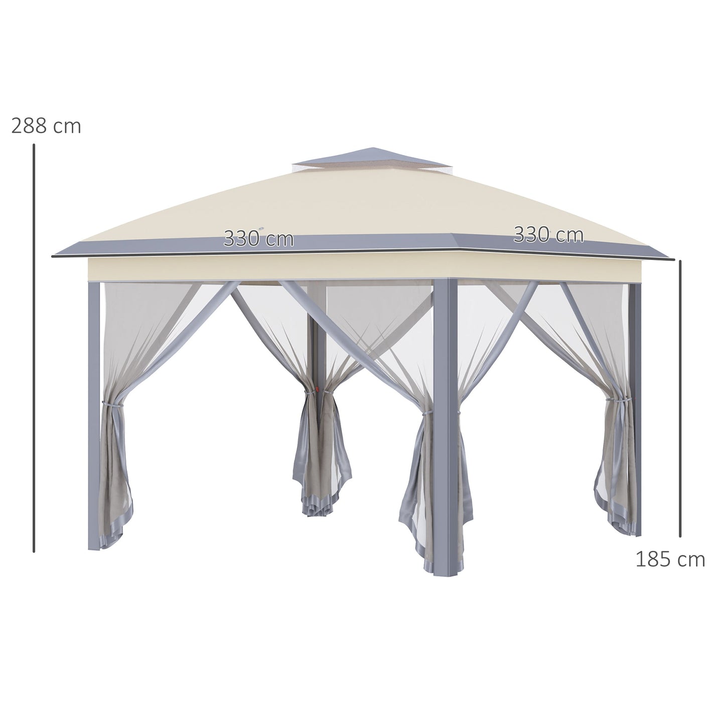 330cm x 330cm Pop Up Canopy