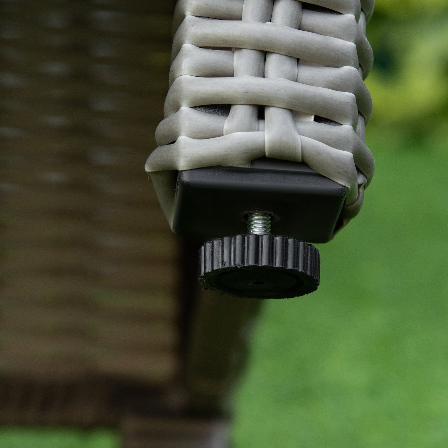 5-Pieces Outdoor PE Rattan Garden Furniture with Cushions